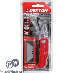 Dekton Folding Metal Tradesman Knife