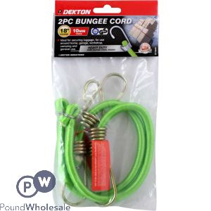 Dekton 2pc 18&quot; X 10mm Heavy Duty Bungee Cord