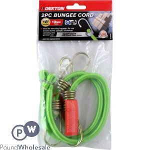 Dekton 2pc 18" X 10mm Heavy Duty Bungee Cord