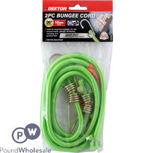 Dekton 2pc 36" X 10mm Heavy Duty Bungee Cord