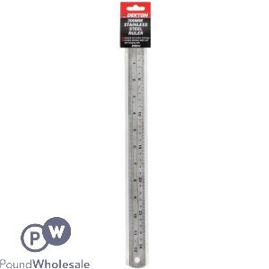 Dekton 300mm Stainless Steel Imperial And Metric Markings Ruler