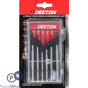 Dekton 6 Piece Precision Screwdriver Set