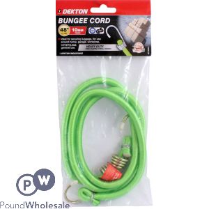 Dekton 48&quot; X 10mm Heavy Duty Zinc Plated Steel Hook Bungee Cord 