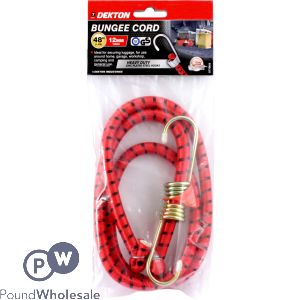 Dekton 48&quot; X 12mm Heavy Duty Zinc Plated Steel Hook Bungee Cord 