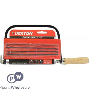 Dekton Coping Saw & 5 Blades