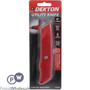 Dekton Heavy Duty Die Cast Utility Knife 6" (150mm)