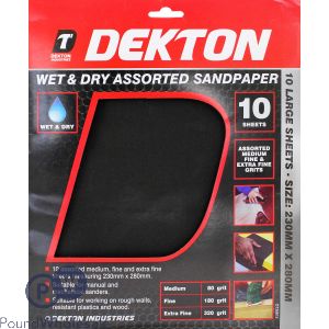 Dekton Wet & Dry Assorted Sandpaper