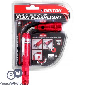 Dekton Magnetic Flexi Head Pickup Tool With Led Light