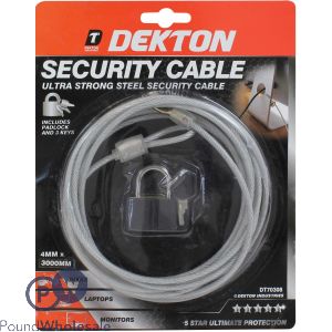 Dekton Security Cable And Lock