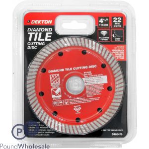 DEKTON 4.5&quot; DIAMOND TILE CUTTING DISC