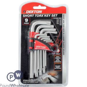 Dekton 9 Piece Short Torx Key Set