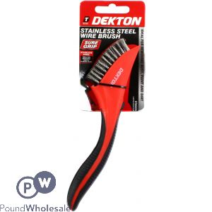 Dekton Soft Grip Stainless Steel Wire Brush