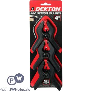 Dekton Spring Clamps 4" 3 Pack