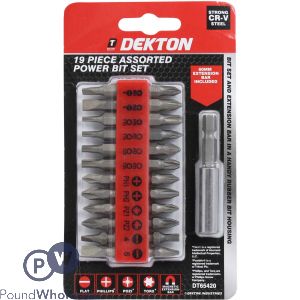 Dekton 19 Piece Assorted Power Bit Set