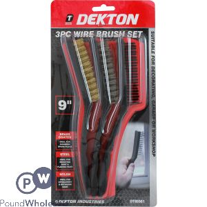 Dekton 9" Wire Brush Set