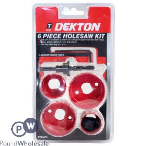 DEKTON HOLESAW KIT 6PC