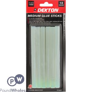 Dekton Medium Glue Sticks 11.2 X 150mm 12 Pieces