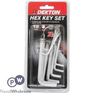 DEKTON HEX KEY SET 10PC