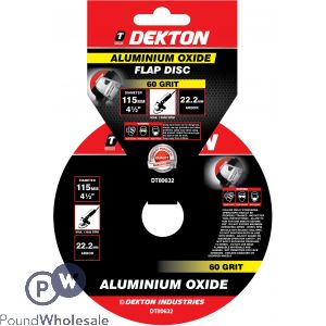 Dekton 115mm 60 Grit Aluminium Oxide Flap Disc