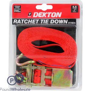 Dekton Ratchet Tie Down 1" X 4.5m