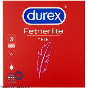 Durex Red Featherlite Thin Condom 3 Pack