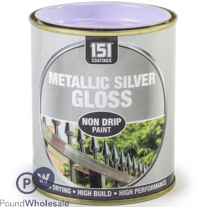 151 Metallic Silver Gloss Non-drip Paint 300ml