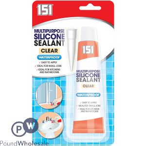 151 Multipurpose Clear Silicone Sealant Tube 70g