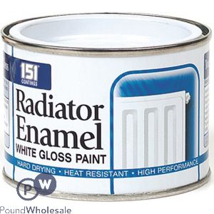 151 Radiator Enamel White Gloss Paint 180ml