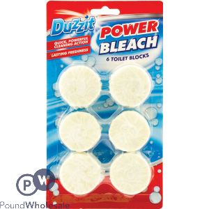 DUZZIT POWER BLEACH 6 TOILET BLOCKS