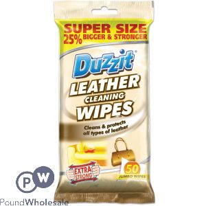 Duzzit Leather Cleaning Wipes 50 Pack