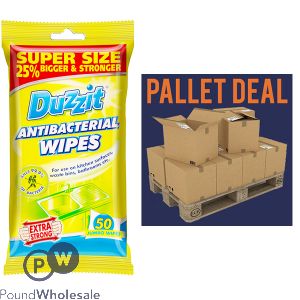 Wholesale Duzzit Sweet Things Biodegradable Anti-bacterial Wipes 50 Pack | Pound Wholesale - View #2