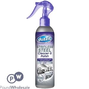 DUZZIT STAINLESS STEEL CLEANER &amp; POLISH SPRAY 400ML