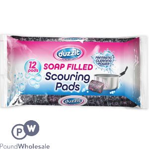 Duzzit Soap-filled Scourers 12 Pack