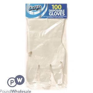 DUZZIT DISPOSABLE GLOVES 100 PACK