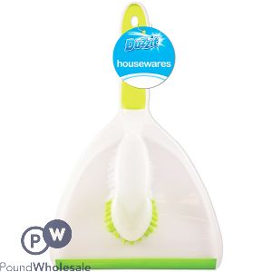 Duzzit Bright Dustpan &amp; Brush Assorted Colours