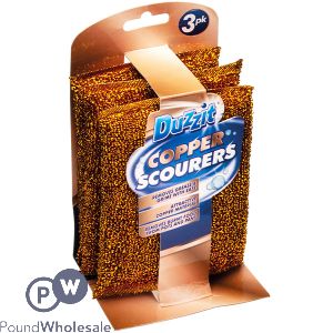 Duzzit Copper Scourers 3 Pack Cdu