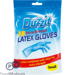 Duzzit Latex Gloves Large 18 Pack