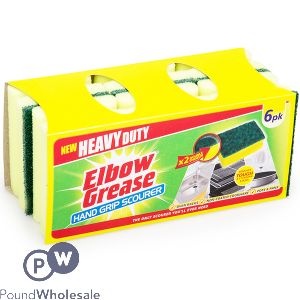 ELBOW GREASE HEAVY DUTY HAND GRIP SCOURER 6 PACK