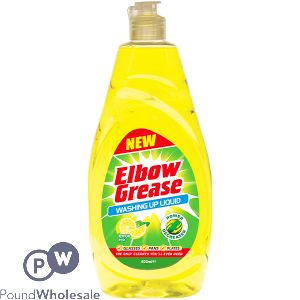 Elbow Grease Lemon-Fresh Washing Up Liquid 600ml