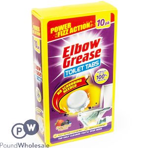 ELBOW GREASE BERRY BLAST TOILET TABLETS 10 PACK