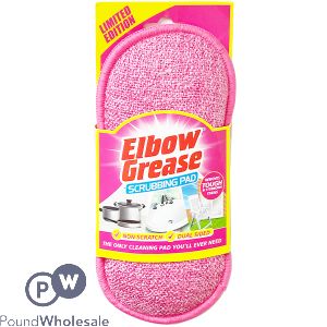 ELBOW GREASE DUAL-SIDED PINK SCRUBBING PAD CDU