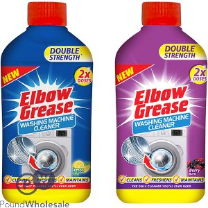 Elbow Grease Double Strength Washing Machine Cleaner 250ml Assorted Fragrance