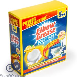 Elbow Grease Lemon Fresh Toilet Tablets 30g 5 Pack