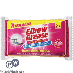 Elbow Grease Non-scratch Scourer Sponge 2 Pack