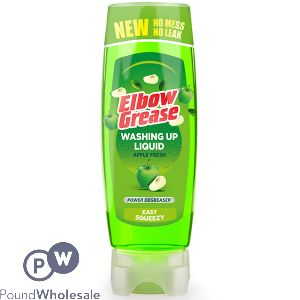 Elbow Grease Stand Up Easy Squeezy Apple Fresh Washing Up Liquid 450ml