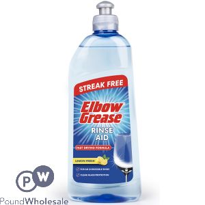 Elbow Grease Fast Drying Lemon Fresh Rinse Aid 500ml