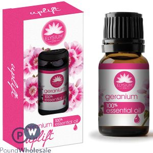 ELYSIUM AROMATHERAPY UPLIFT GERANIUM 100% ESSENTIAL OIL 10ML