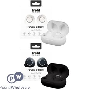 TREBL PREMIUM WIRELESS BLUETOOTH EARBUDS ASSORTED COLOURS