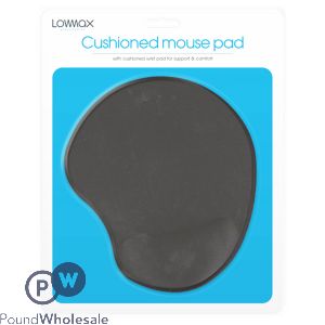 LOWMAX BLACK CUSHIONED MOUSE PAD