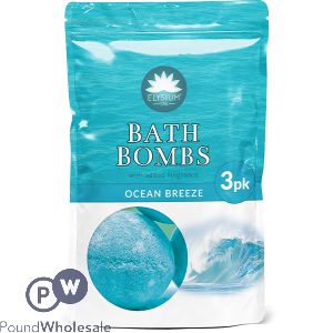 ELYSIUM SPA OCEAN BREEZE BATH BOMBS 3 PACK